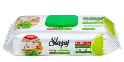 SLEEPY Easy Clean Bergamot Oil Kitchen Towel – 50pcs x 12 Packs