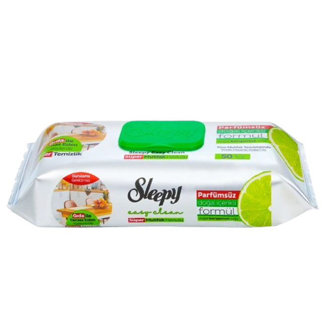 SLEEPY Easy Clean Bergamot Oil Kitchen Towel – 50pcs x 12 Packs