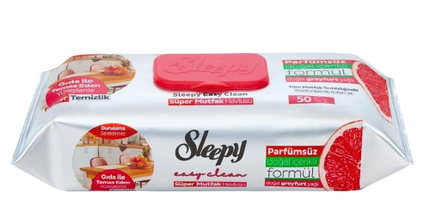 SLEEPY Easy Clean Grapefruit Oil Kitchen Towel – 50pcs x 12 Packs