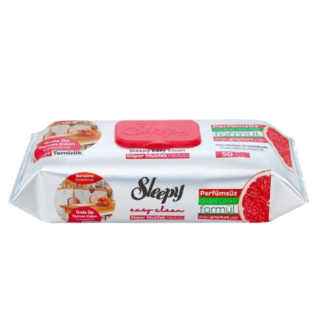 SLEEPY Easy Clean Grapefruit Oil Kitchen Towel – 50pcs x 12 Packs