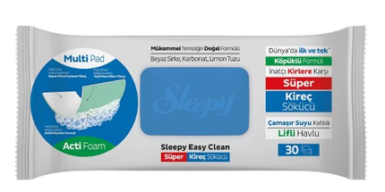 SLEEPY Easy Clean "SUPER LIMESCALE REMOVER" Multi Surface Cleaning Wipes 12 x 30pcs