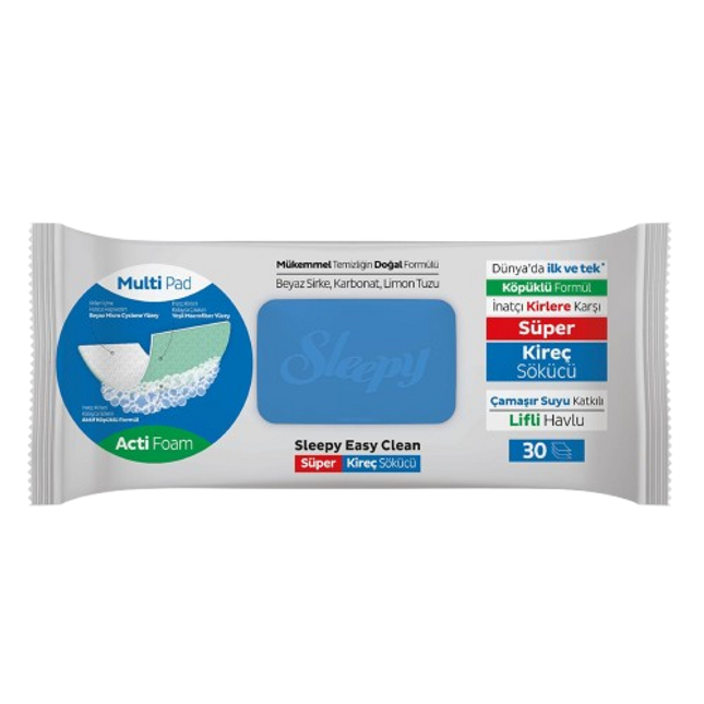 SLEEPY Easy Clean "SUPER LIMESCALE REMOVER" Multi Surface Cleaning Wipes 12 x 30pcs