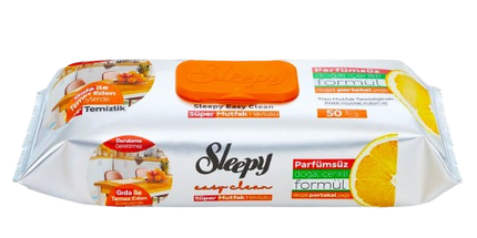 Sleepy Easy Clean Orange Oil kitchen towel case of 12 x 50 pcs — UK wholesale for hospitality and food service