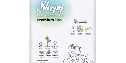 Sleepy Baby Nappies Size 2 Mini 3–6kg 1 x 48pcs Sleepy Bio Natural – soft eco-friendly baby diapers product image
