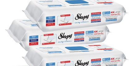 Sleepy Mop Floor Cleaning Towel - Bleach 50pcs x 4 Packs