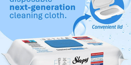 SLEEPY Easy Clean Bleach Scented Multi Surface Cleaning Wipes 6 x 100pcs