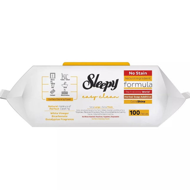 SLEEPY Easy Clean Herbal Soap Scented Multi Surface Cleaning Wipes 6 x 100pcs