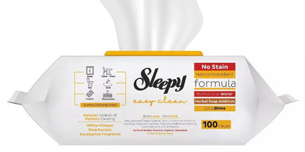 SLEEPY Easy Clean Herbal Soap Scented Multi Surface Cleaning Wipes 6 x 100pcs