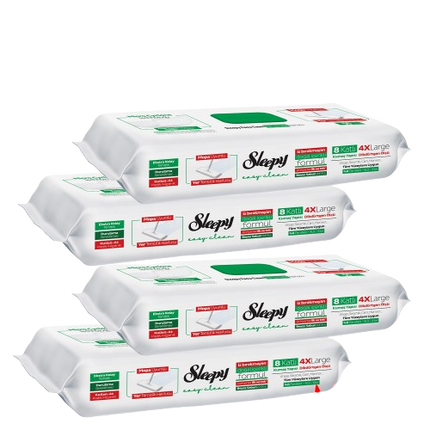 Sleepy disposable mop floor cleaning towel White Soap case of 4 x 50 pcs — UK wholesale for healthcare, education and hospitality cleaning