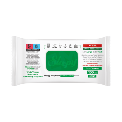 SLEEPY WHITE SOAP MULTI SURFACE WET WIPES 6X100PCS