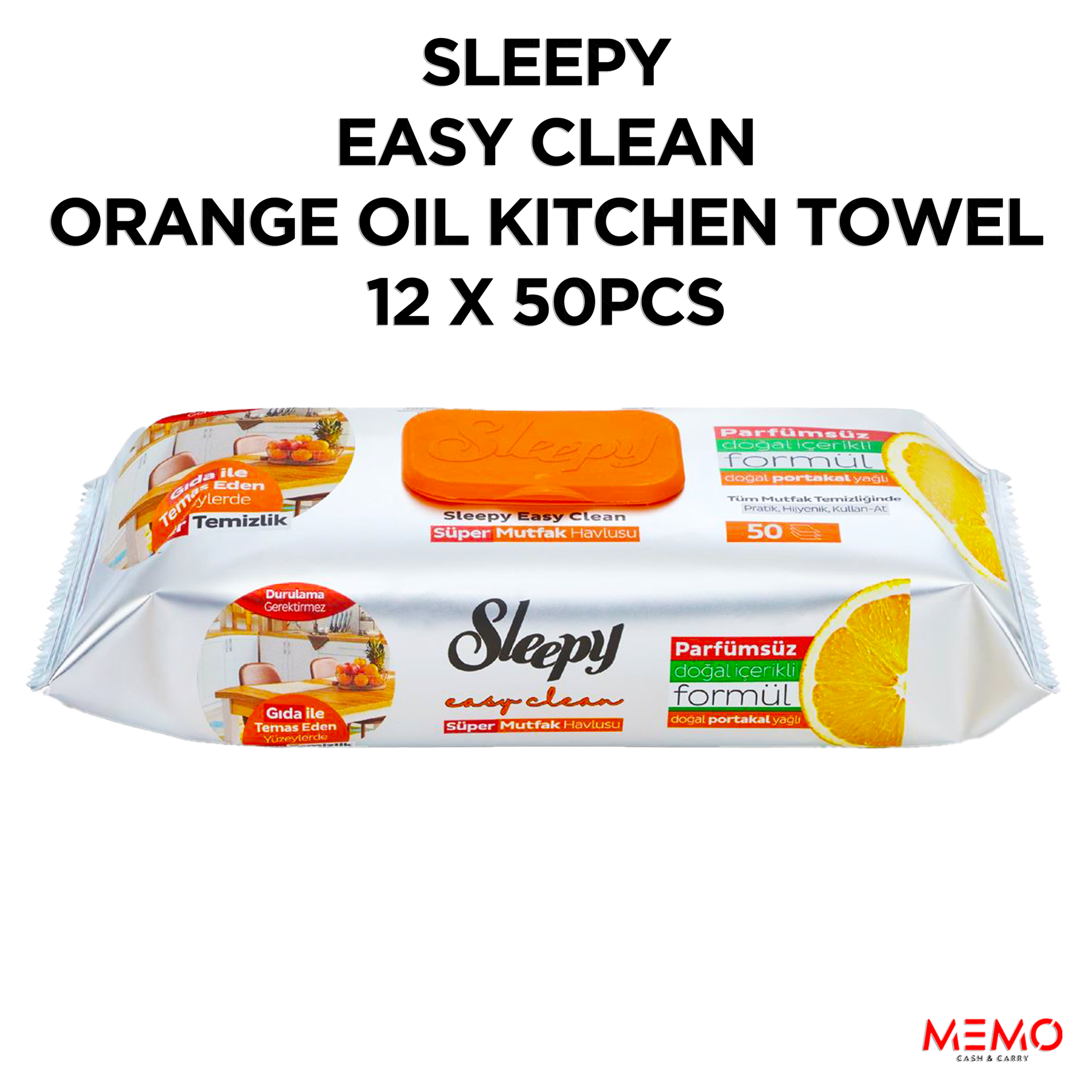 1024X1024-SLEEPY-ORANGE-OIL.png SLEEPY Easy Clean Orange Oil Kitchen Towel – 50pcs x 12 Packs - Image 1